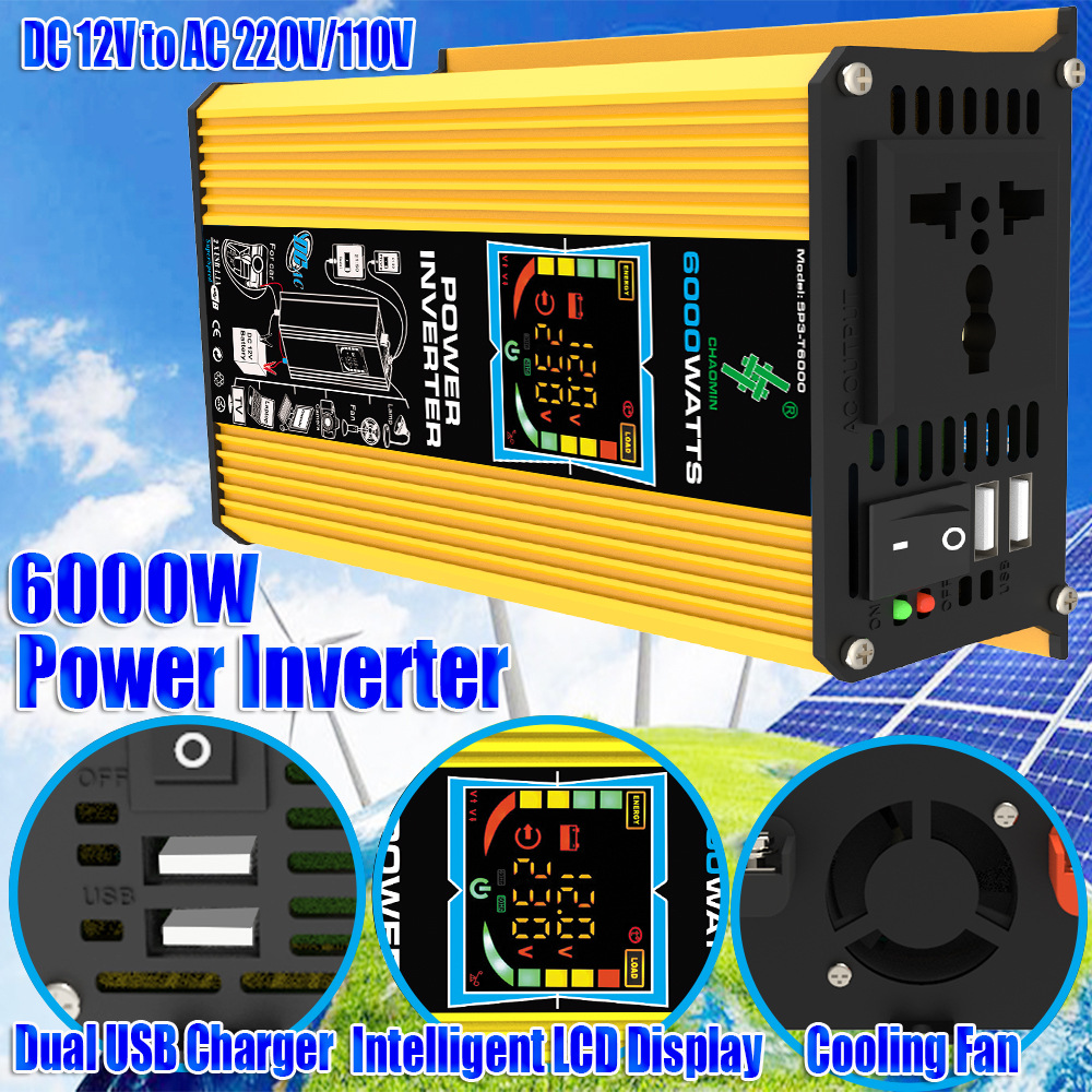 Small Appliances - 6000W Inverter DC 12V To AC