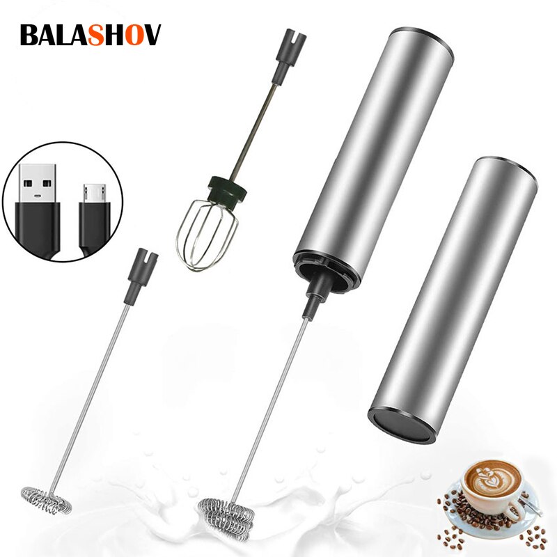 Electric Milk Frother Handheld - Portable Electric Milk Frother Mini USB