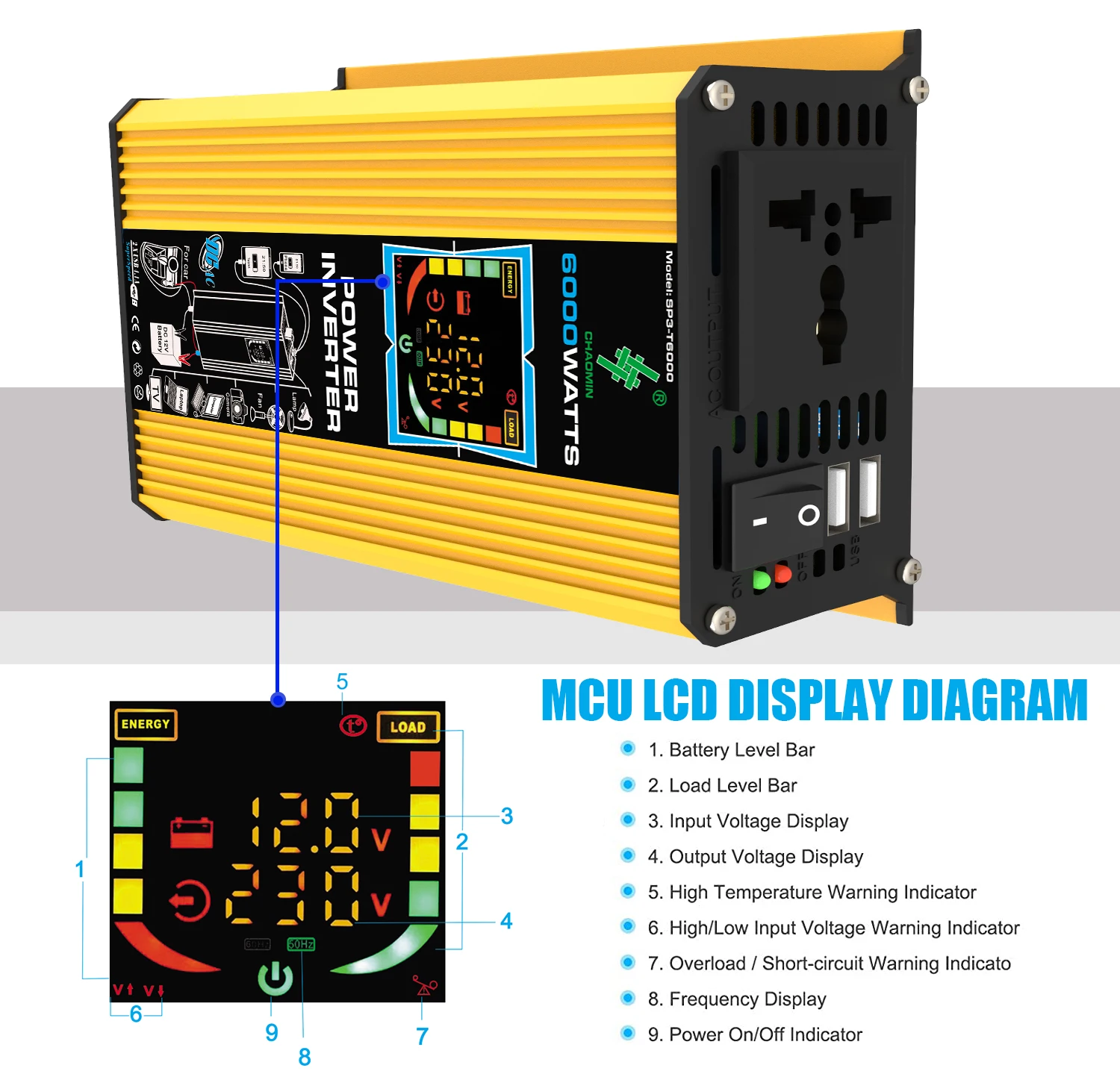 6000W Inverter DC 12V To AC 11 - đánh giá và giá Small Appliances