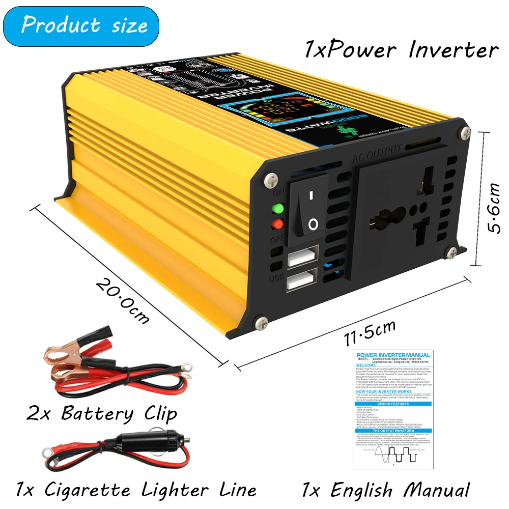 6000W Inverter DC 12V To AC 11 - đánh giá và giá Small Appliances